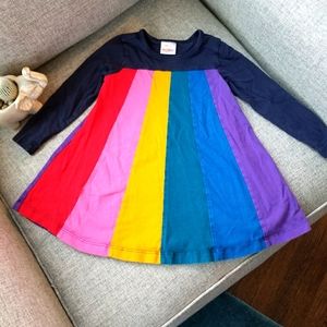 Hanna Andersson rainbow twirl dress sz 90 (3t)
